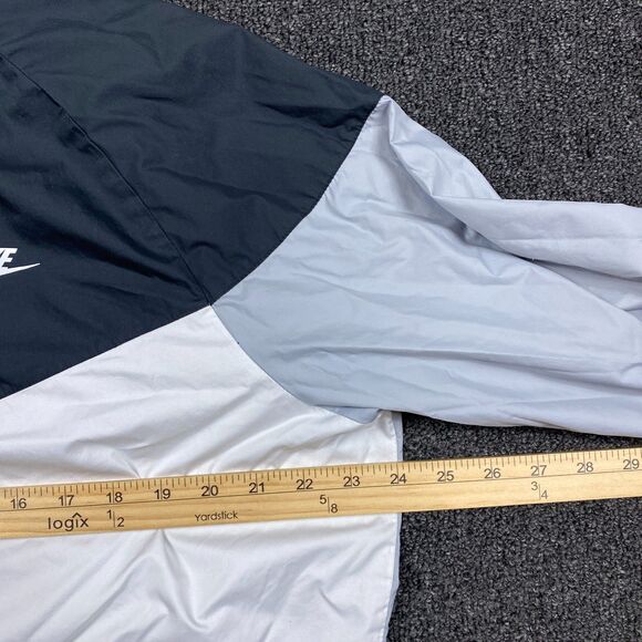 Nike Sportswear Windrunner Jacket Mens White Black Full Zip 727324 Size Large - Picture 5 of 5